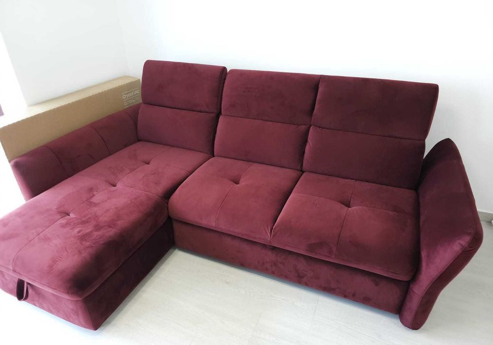 Colțar nou Cota - culoare burgundy