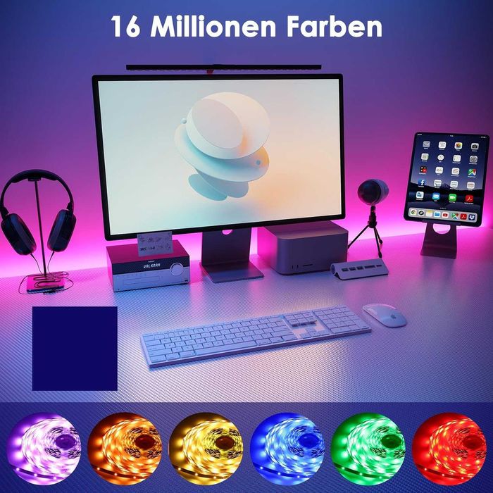 HOVVIDA LED лента 5 м, 30 светодиода/метър, 1 x 5 м, RGB LED лента