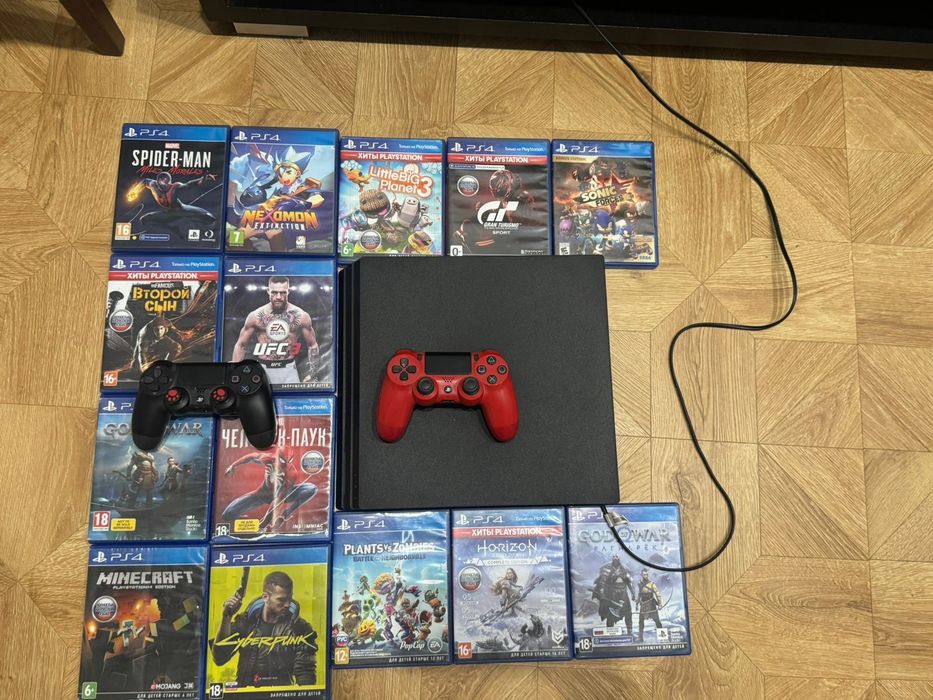 PS 4 PRO + плюс 14 игр