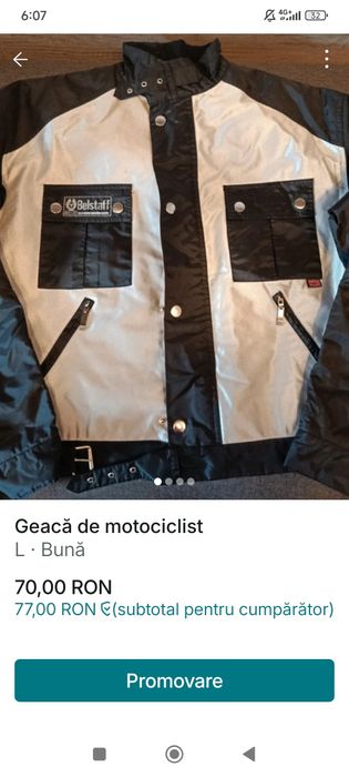 Geacă pentru motociclist și nu numai
