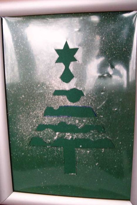 Шаблони за коледна украса на стъклени витрини, прозорци и врати