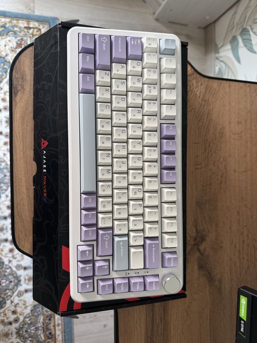 Клавиатура Ajazz AK820 Max HE белый