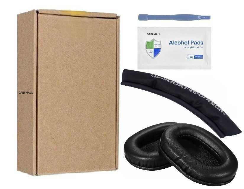 Set 2 bureti +Husa/banda pentru casti Audio-technica M50X M40 M30 M20X