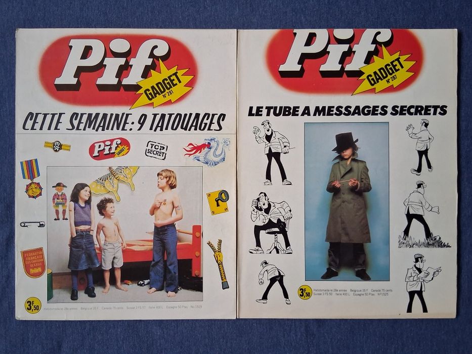 ЛОТ Стари Френски Списания PIF Gadjet  18 Броя