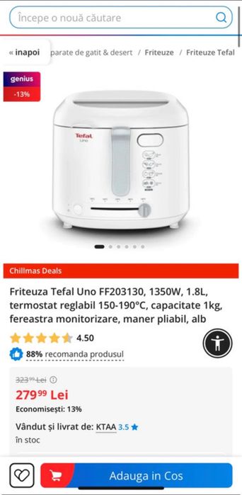Friteuză Tefal Uno
