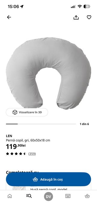 Perna alaptare ikea