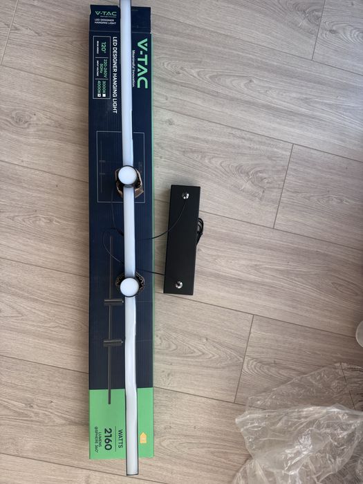 LED Пендел LED/19W/230V 4000K черен