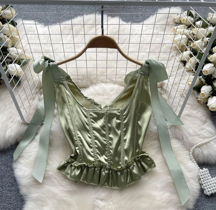 Корсет женский с бантами М