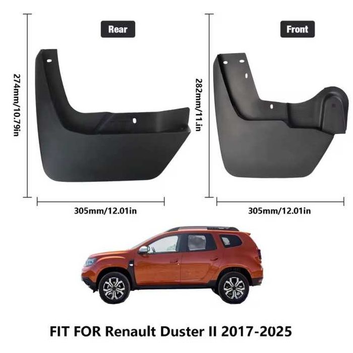 Комплект 4 броя калобрани - предни и задни - за Dacia Duster 2 II 2018+