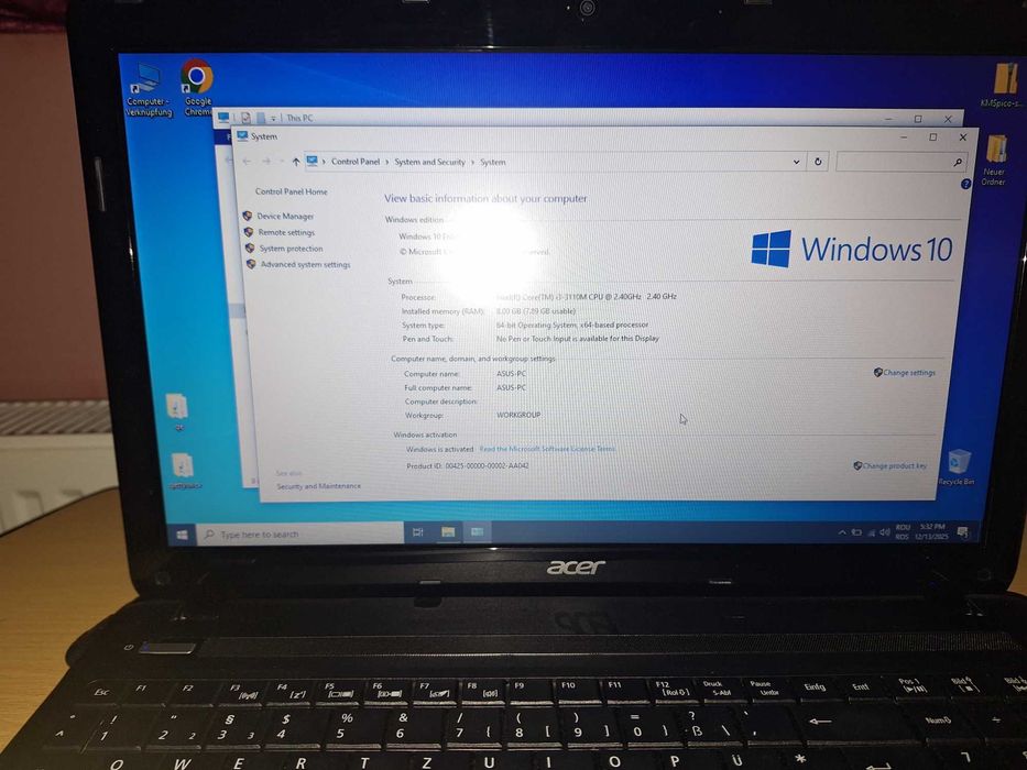 Laptop HP i 3 SI 6 GIGA RAMI