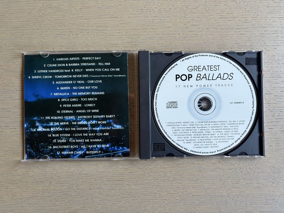 Greatest Pop Ballads | Аудио диск