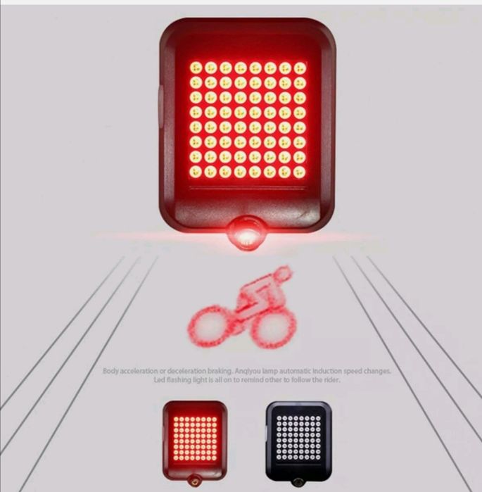 Stop inteligent lumini bicicleta viraje laser infrarosu