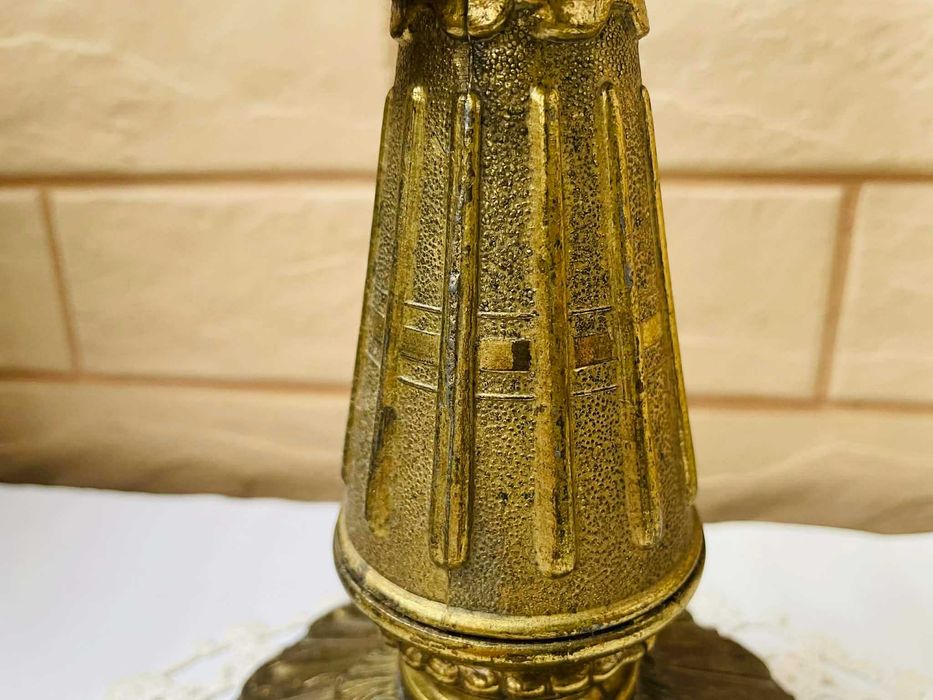 Красива голяма месингова лампа от Англия