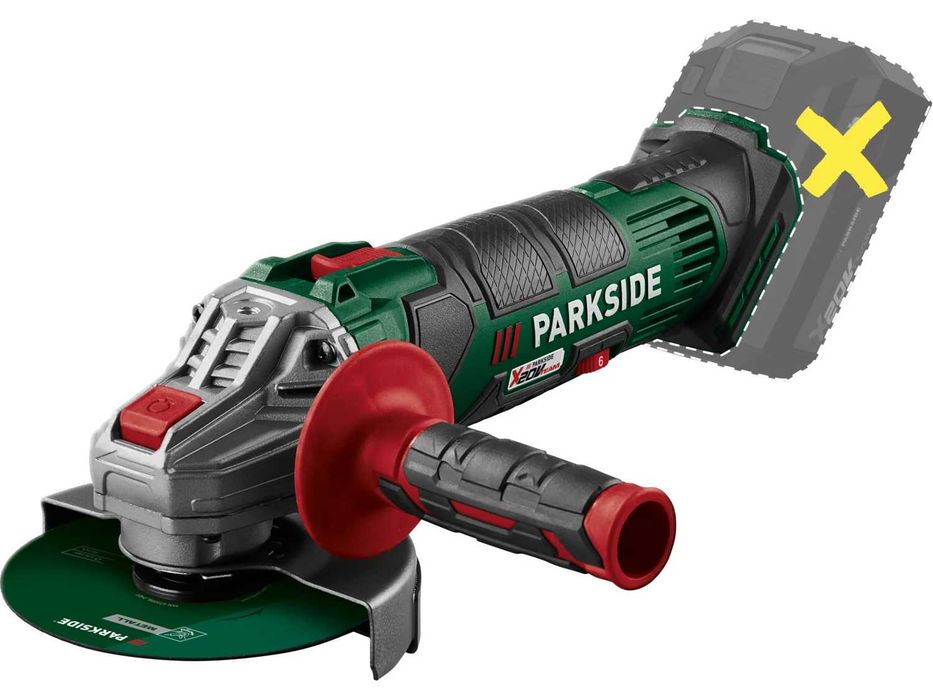 Parkside 20v Акумулаторен Ъглошлайф 3г. гаранция