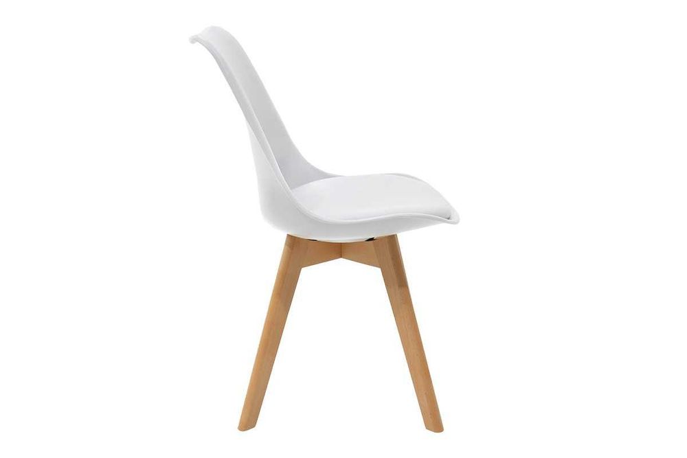 Комплект 4 стол Gasto, крака от масивна дървесина, 4 цвята - ПРОМОЦИЯ!