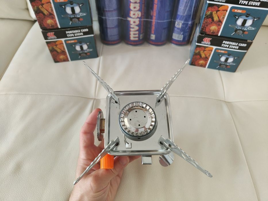 Mini Aragaz Camping, Cu mini butelie de gaz inclusa ceai cafea supa