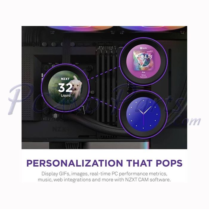 Водяное охлаждение NZXT 360 Kraken LCD