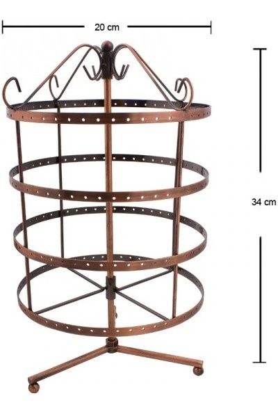 Suport/stativ rotativ, circular pentru bijuterii