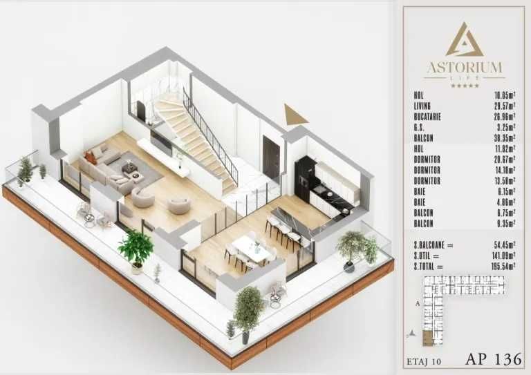 Duplex cu 4 Camere | Locuire Premium pe Două Niveluri | Comision 0%