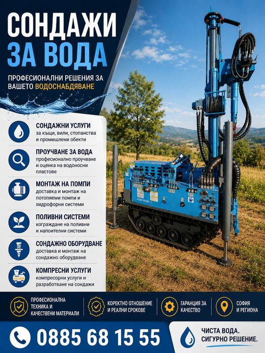 Сондажи за вода,Сонда за вода ,Проучване за вода