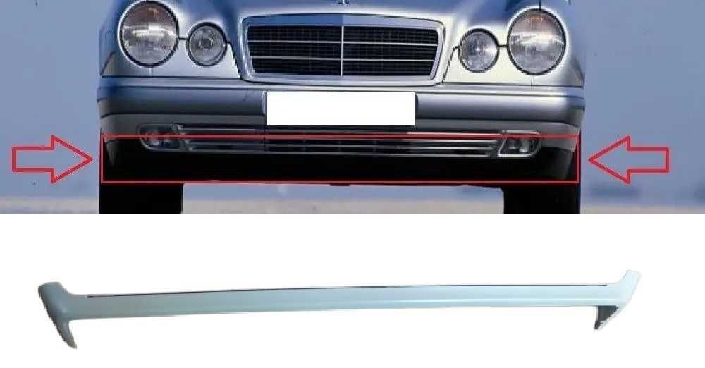 Спойлер предна броня Мерцедес 210 Нож престилка Mercedes W210  лип