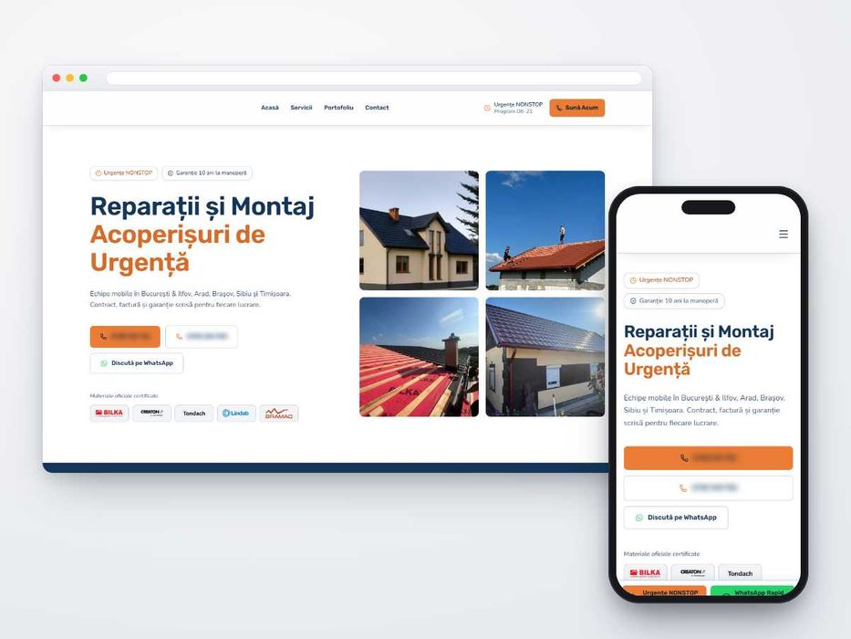 Creare site web firme, magazin online, SEO și Google Business Profile