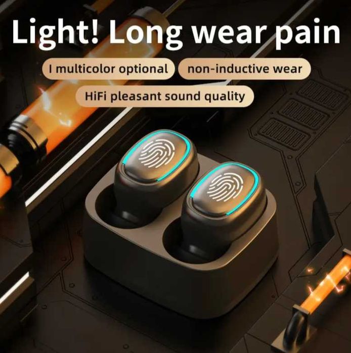 Беспроводные черные Bluetooth-наушники T1,