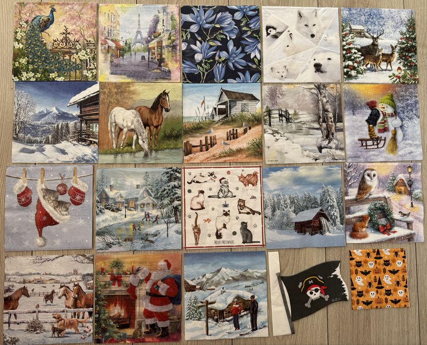 Салфетки за колекция и декупаж. НОВИ МОДЕЛИ