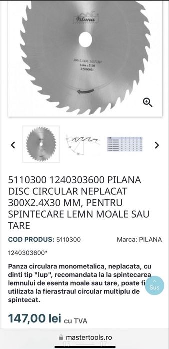 Disc circular Pilana Bosch Stehel