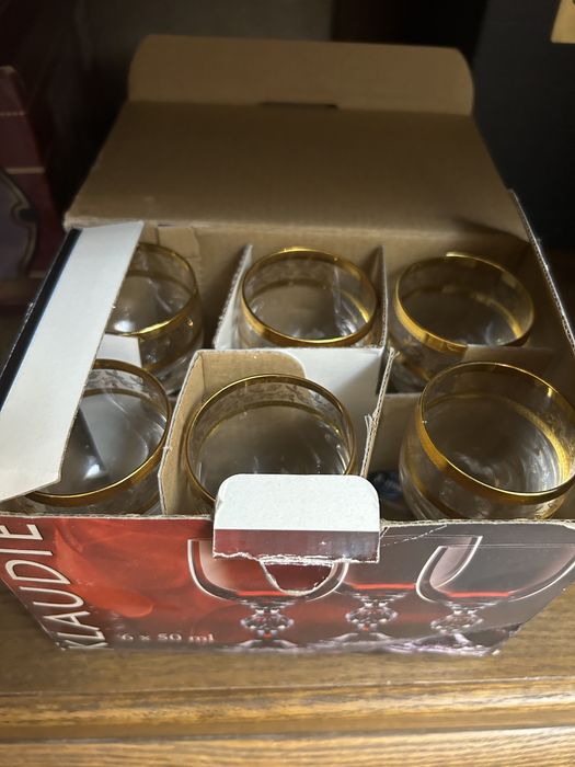 Хрустальные рюмки 6 шт