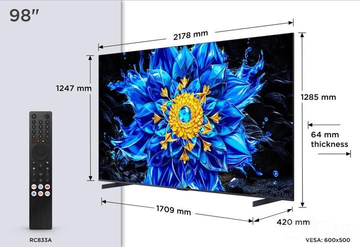 super aksia Tcl 98 Miniled 144hz P8L