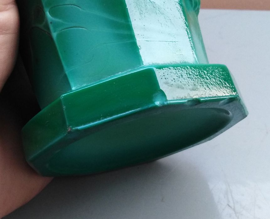 Ваза из "малахитового" стекла.