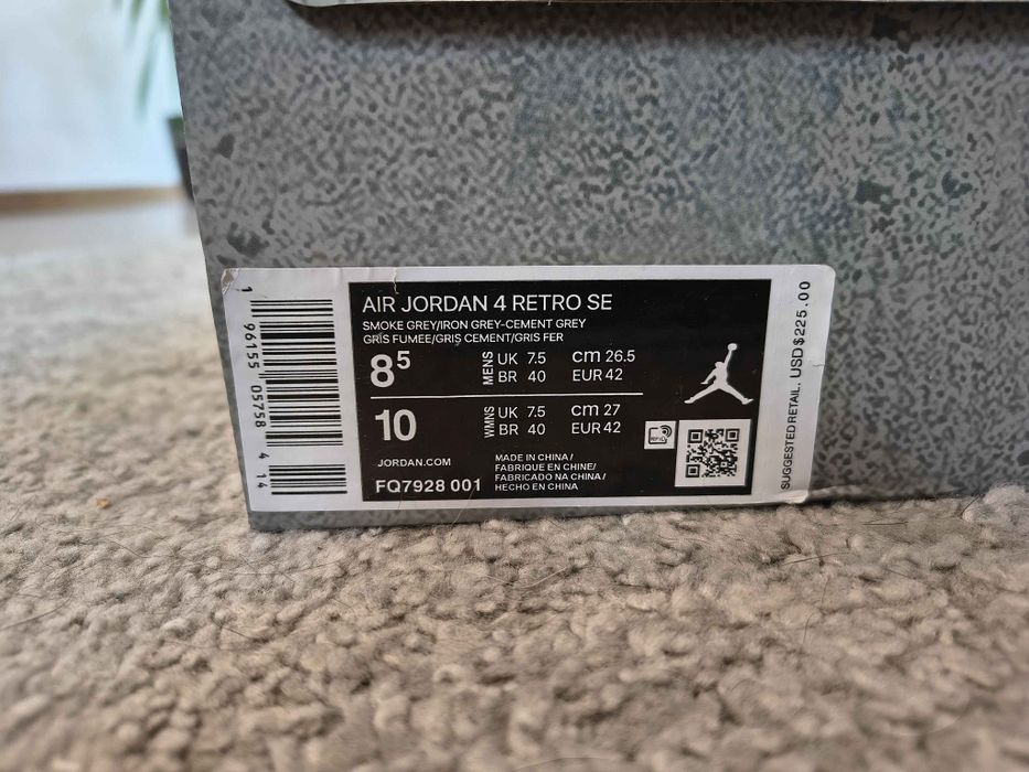 Air Jordan 4 Retro SE "Paris Olympics Wet Cement