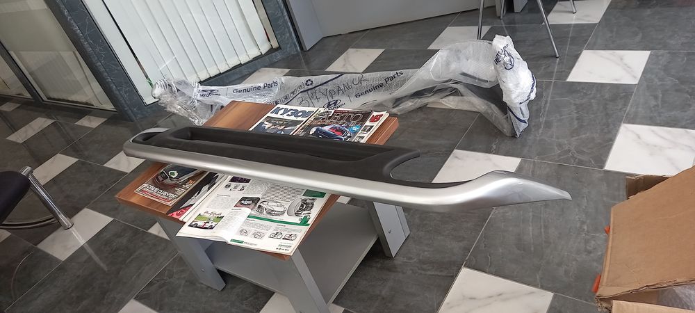 Накладки бампера touareg NF