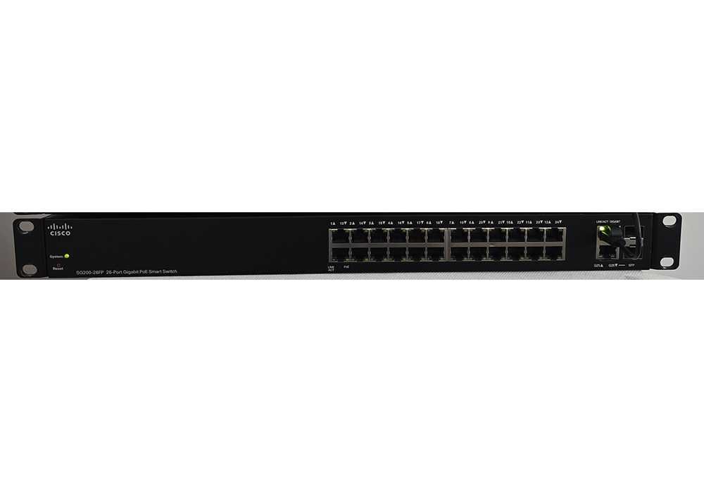 Switch Cisco cu management SG200-26FP, PoE