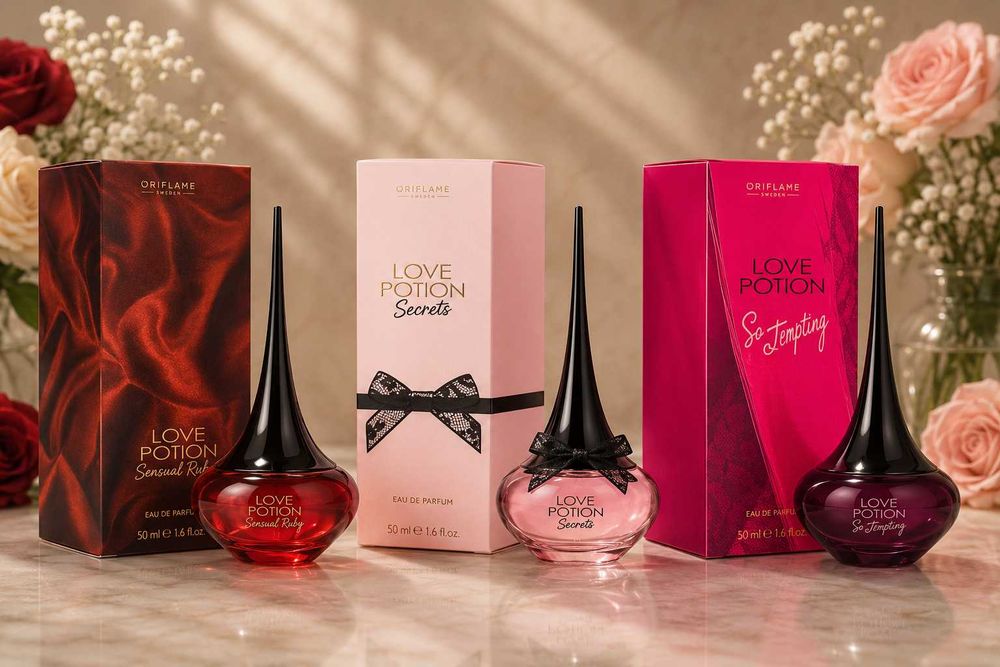 НАЛИЧНИ! Oriflame - Love Potion, Love Potion Secrets, Love Potion Sensual Ruby