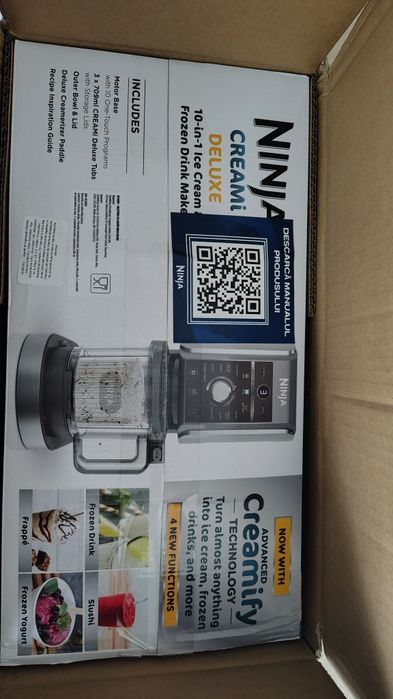 Aparat de inghetata Ninja CREAMi Deluxe NC501, 800W