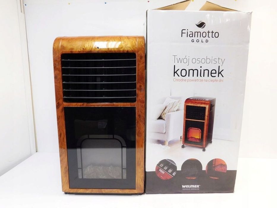 Fiamotto Gold 4в1 Подвижен Уред - Климатик/Йонизатор/Овлажнител/Камина