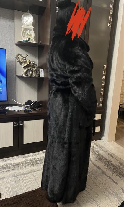 Шуба черный бриллиант
