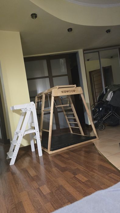 Горка турник, столик, качели