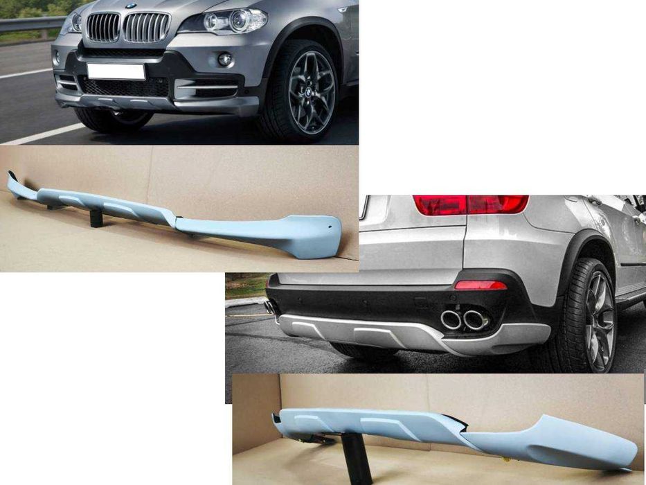 Преден + заден спойлер за броня BMW X5 E70 Аеро пакет - Aero Kit