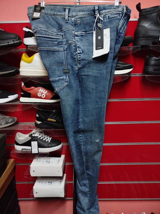 Оригинални дънки G-Star Raw D-Staq W38 3D Slim нови мъжки еластични