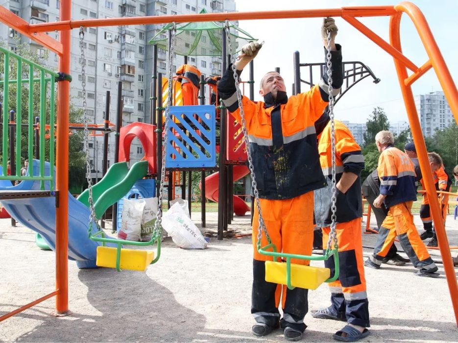 Монтаж и сборка детских площадок