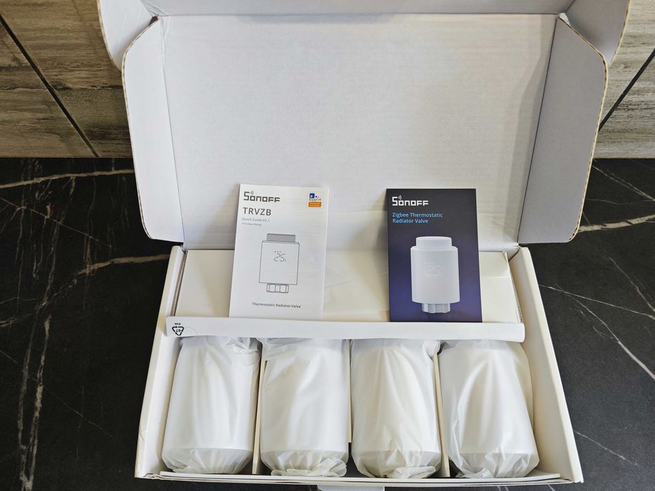 SONOFF TRVZB Zigbee Smart Heating Thermostat set de 4