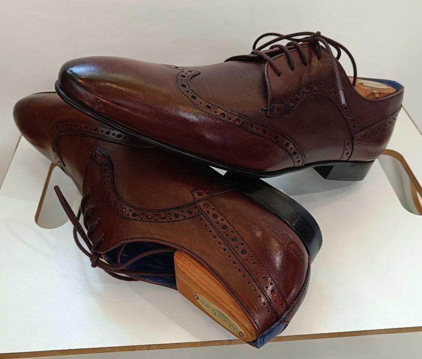 Pantofi derby 41.5 42 premium Ted Baker London Noi piele naturala moal