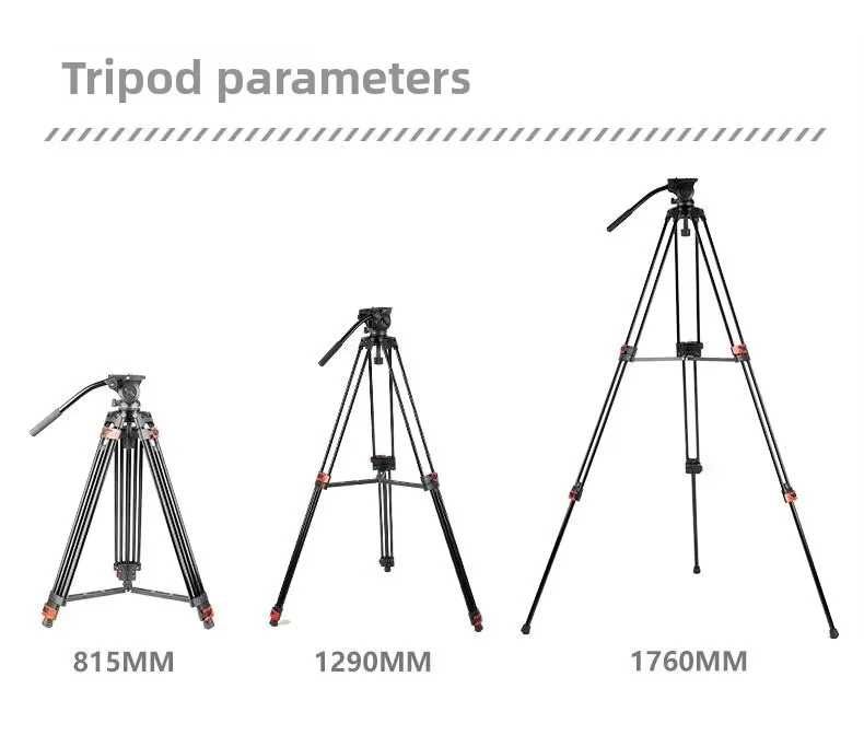 Професионален статив FOSOTO 1.8m с флуидна глава