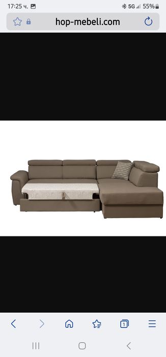 Ъглов диван Барбара