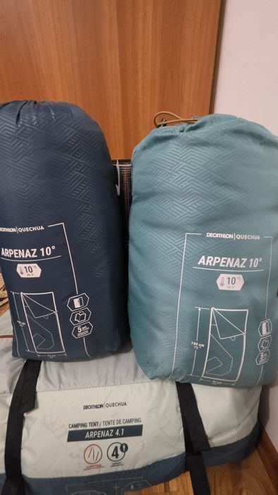 Cort 4 persoane si sac de dormit