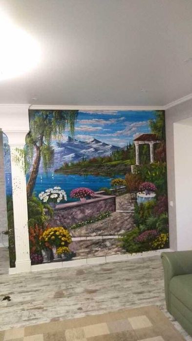 Pictura pe perete in 3d,nivel profesionist