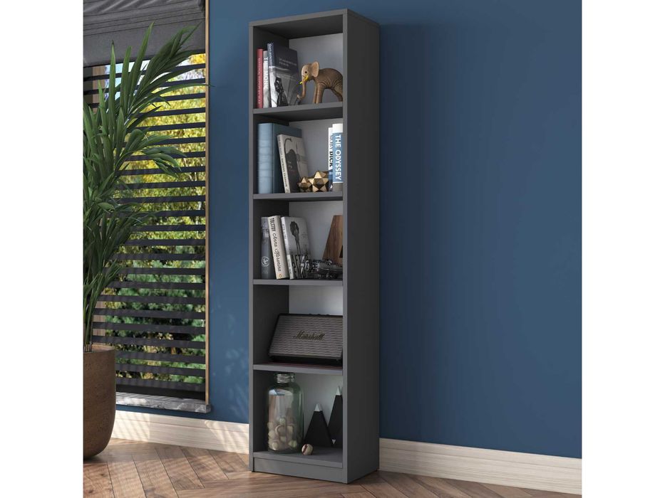 Модерна и компактна Библиотека Puzzle-home 2638, 5 рафта, Промоция !